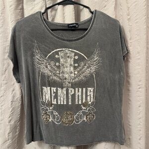 Gray Memphis Crop Top